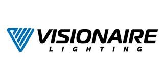 A black and white logo of a lighting company.