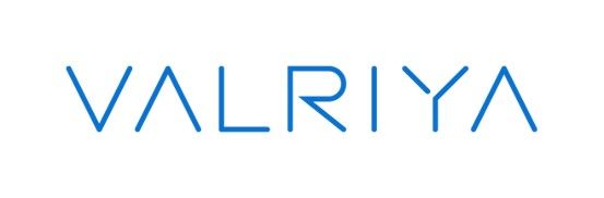 A blue and white logo of lri