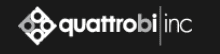 Logo of Quattrobi Inc. on a black background.